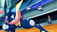 Greninja as seen in the anime (Image via TPC)
